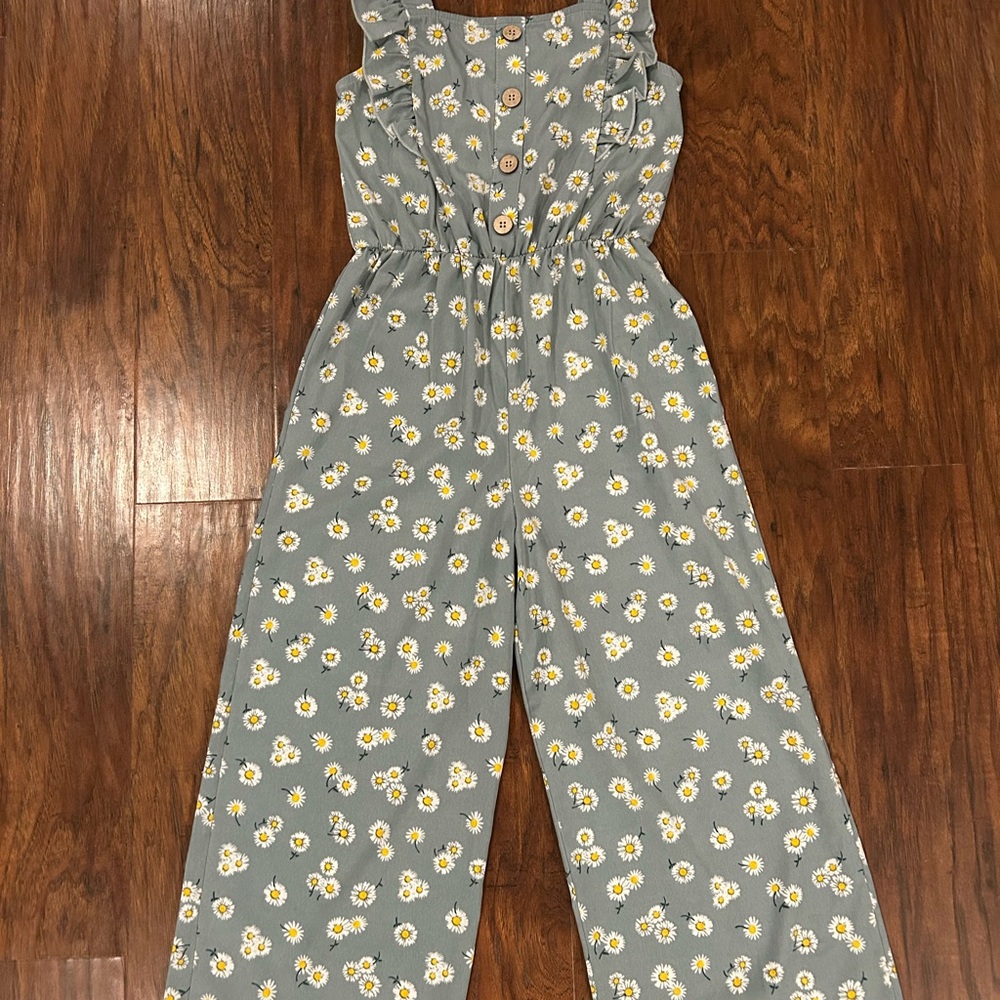 Floral Kids Matching Set in Blue